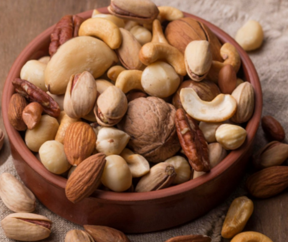 Nuts in a bowl